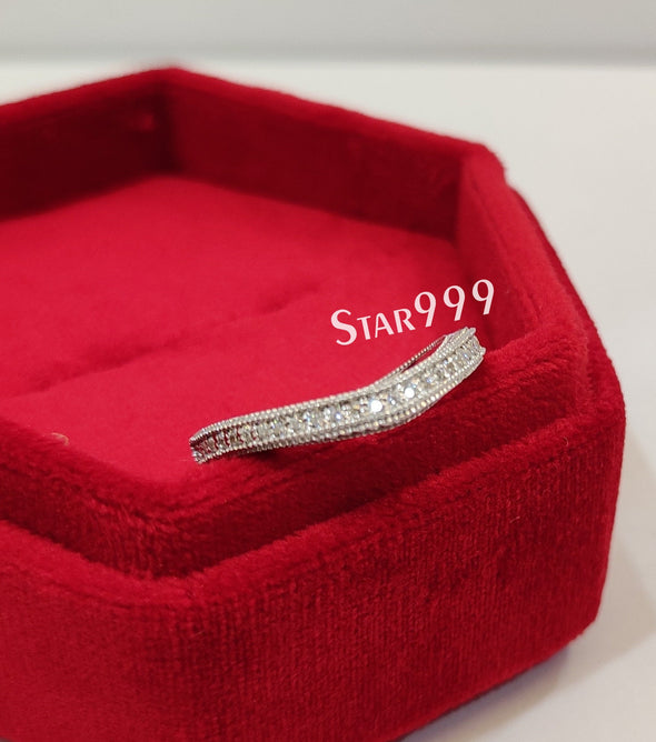 Wedding Band In 925 Sterling Silver