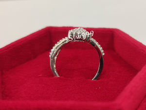 Engagement Ring In 925 Sterling Silver