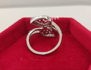 Engagement Ring In 925 Sterling Silver