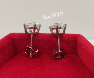 Stud Earrings In 925 Sterling Silver