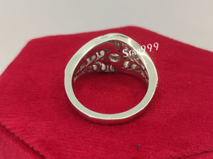 Filigree Ring,Engagement Ring In 925 Sterling Silver,Art Deco Ring