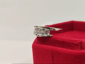 White Round Diamond Engagement Ring In 925 Sterling Silver,Edwardian Ring