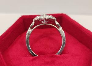 Antique Engagement Ring In 925 Sterling Silver - STARJEWEL999